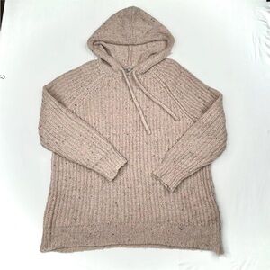 AERIE Open Road Speckled Sweater Hooded  Womens Small